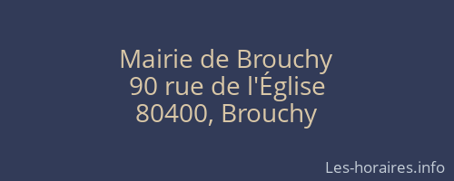 Mairie de Brouchy