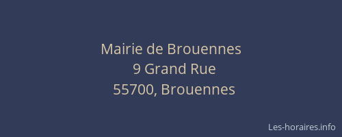 Mairie de Brouennes