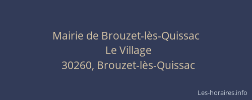 Mairie de Brouzet-lès-Quissac