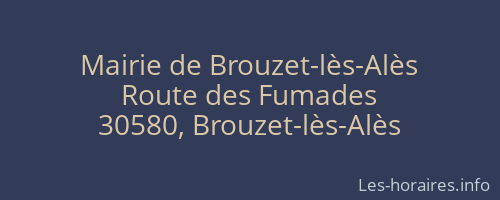 Mairie de Brouzet-lès-Alès
