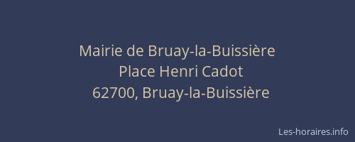 Mairie de Bruay-la-Buissière