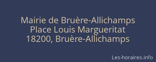 Mairie de Bruère-Allichamps