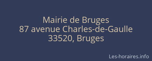 Mairie de Bruges