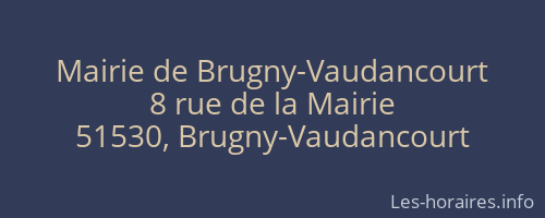 Mairie de Brugny-Vaudancourt