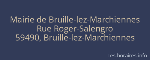 Mairie de Bruille-lez-Marchiennes