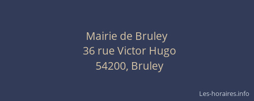 Mairie de Bruley