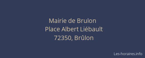 Mairie de Brulon