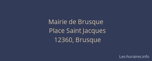 Mairie de Brusque