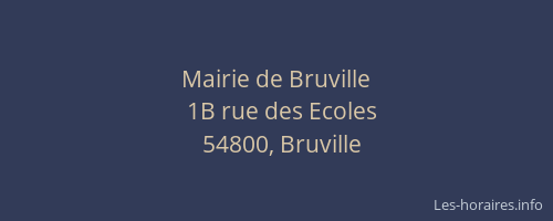 Mairie de Bruville