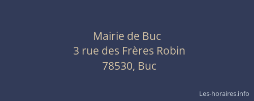 Mairie de Buc