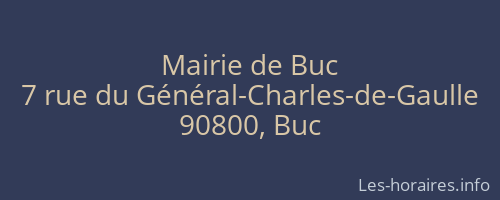 Mairie de Buc