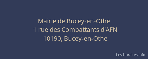 Mairie de Bucey-en-Othe