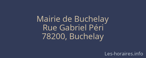 Mairie de Buchelay