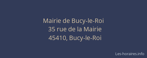 Mairie de Bucy-le-Roi