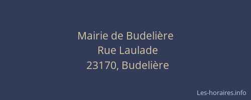 Mairie de Budelière