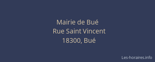 Mairie de Bu&eacute;