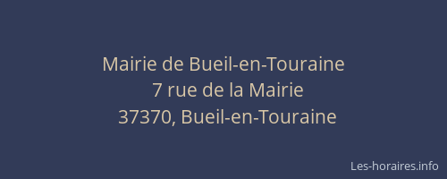 Mairie de Bueil-en-Touraine