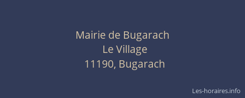 Mairie de Bugarach