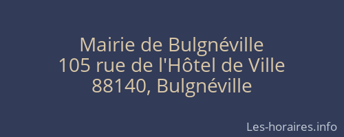 Mairie de Bulgnéville
