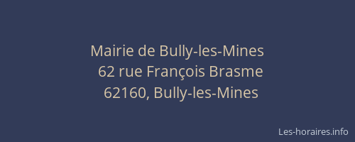 Mairie de Bully-les-Mines