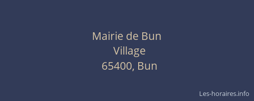 Mairie de Bun