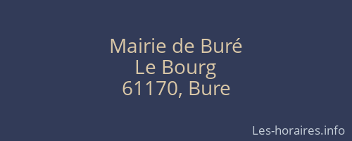 Mairie de Buré