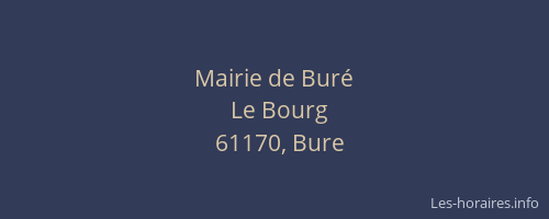 Mairie de Buré