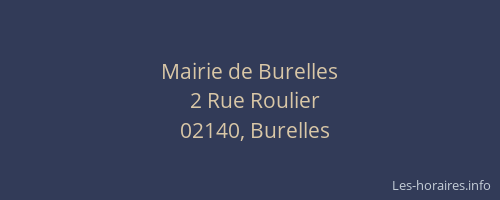 Mairie de Burelles