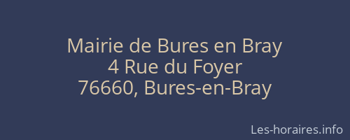 Mairie de Bures en Bray