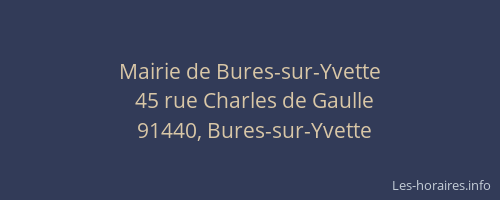 Mairie de Bures-sur-Yvette