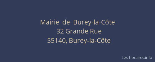Mairie  de  Burey-la-Côte