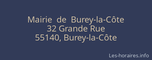 Mairie  de  Burey-la-Côte