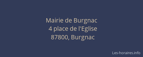 Mairie de Burgnac