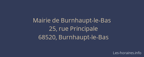 Mairie de Burnhaupt-le-Bas