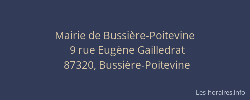 Mairie de Bussi&egrave;re-Poitevine