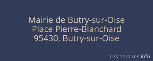 Mairie de Butry-sur-Oise