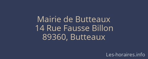 Mairie de Butteaux
