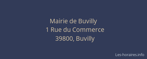 Mairie de Buvilly