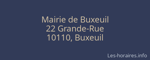 Mairie de Buxeuil
