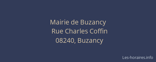 Mairie de Buzancy