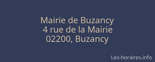Mairie de Buzancy