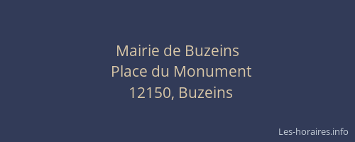 Mairie de Buzeins