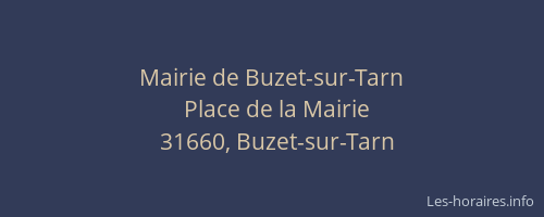 Mairie de Buzet-sur-Tarn