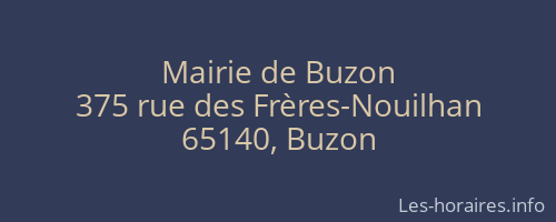 Mairie de Buzon