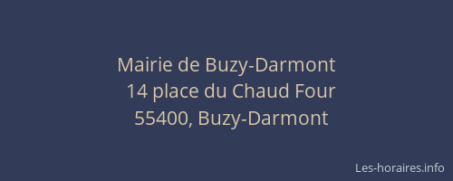 Mairie de Buzy-Darmont