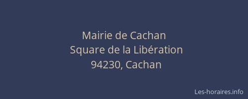 Mairie de Cachan