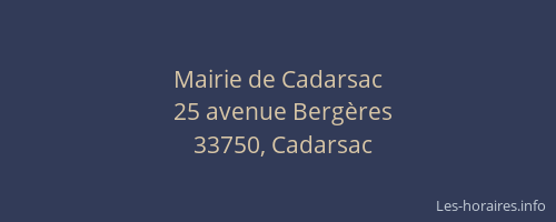 Mairie de Cadarsac
