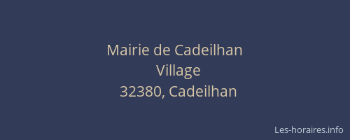 Mairie de Cadeilhan