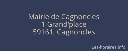 Mairie de Cagnoncles