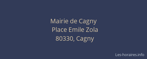 Mairie de Cagny